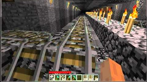 MineCraft Beginner Mine Cart Tutorial