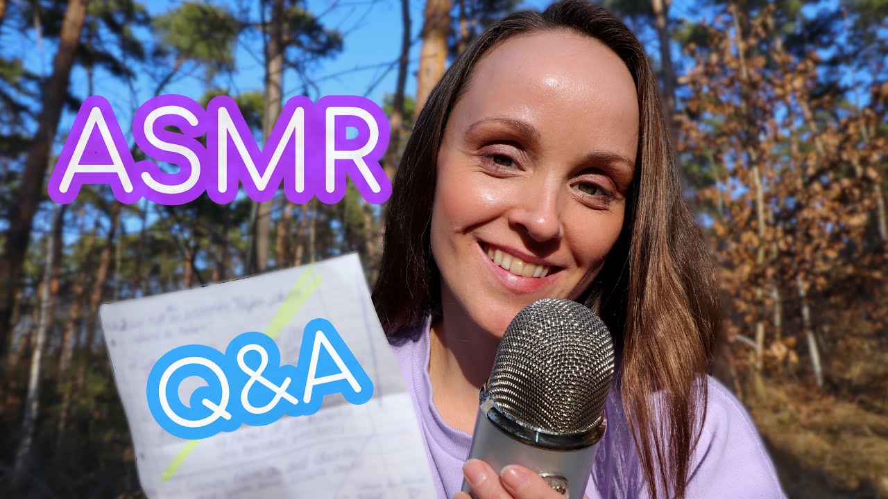 ASMR Q & A IM WALD 🌞🌲🌳 EURE 18 FRAGEN❓| PERSÖNLICHE STORYS & VOGELGEZWITSCHER🐦 | GEFLÜSTERT