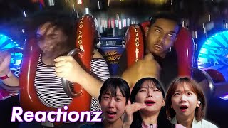 Koreans React To America's Scariest Ride |