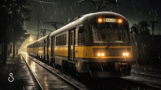Sleeping On A Train Overnight During A Rain Storm!Black Screen | Sleep In Series