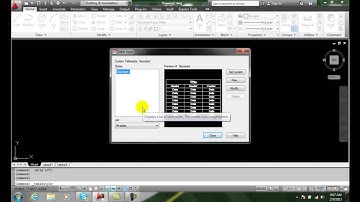 AutoCAD II  21-1 Table Style Dialog Box