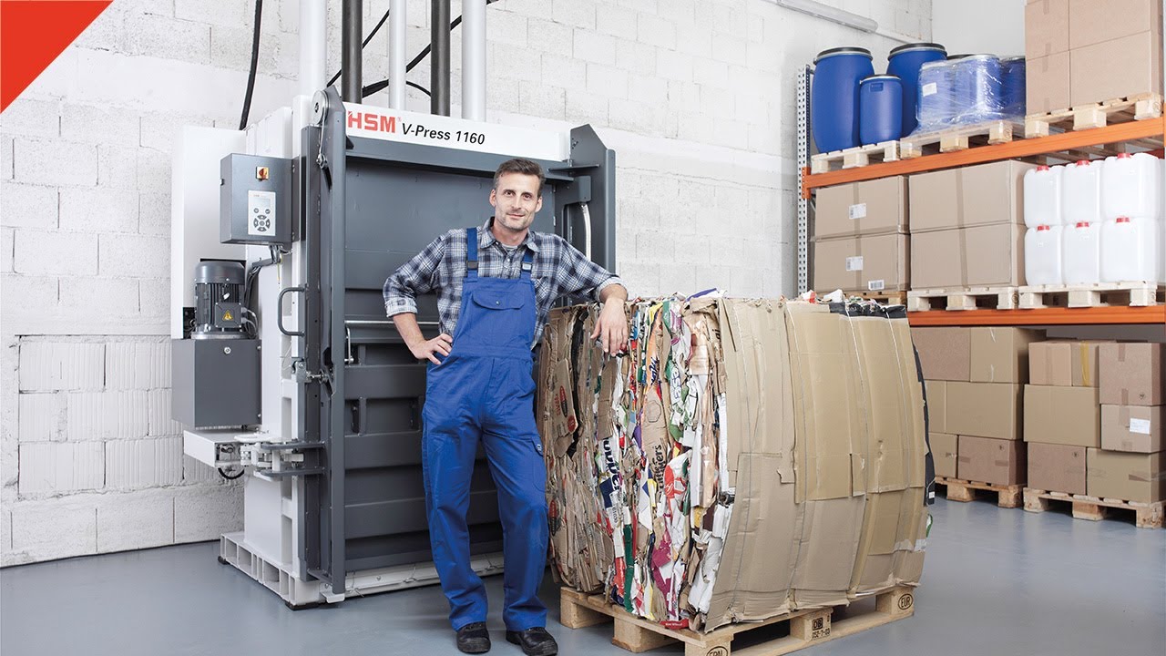 Вертикальные пакетировочные прессы HSM V-Press 1160 max