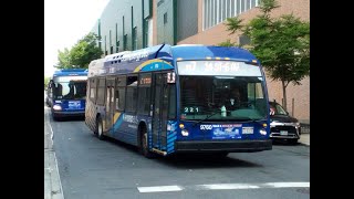 MTA NYCT onboard 2021 Nova LFS HEV 9760 On the M7 Bus