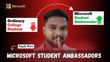 Microsoft Student Ambassador | Step by Step | By Aman Patel MSA 2025