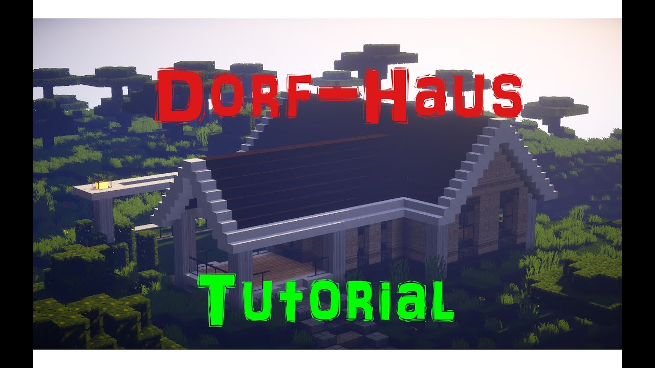 Minecraft Haus Tutorial 5 - Dorf-Haus (German/Deutsch) [HD] - YouTube