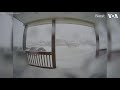 Snow Overtakes Canada Home During Massive Blizzard