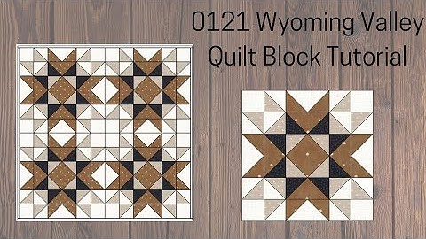 0121 Wyoming Valley Quilt Block Tutorial | Rotary Cutting | AccuQuilt | Block of the Day 2023
