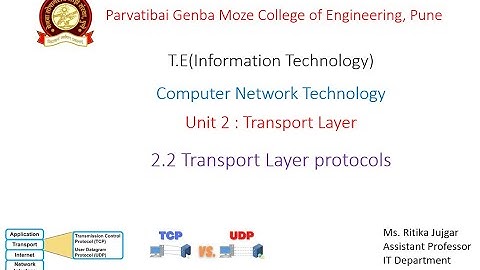 2.2 Transport Layer Protocols(Part 1) | User Datagram Protocol(UDP) |  Computer Network Technology
