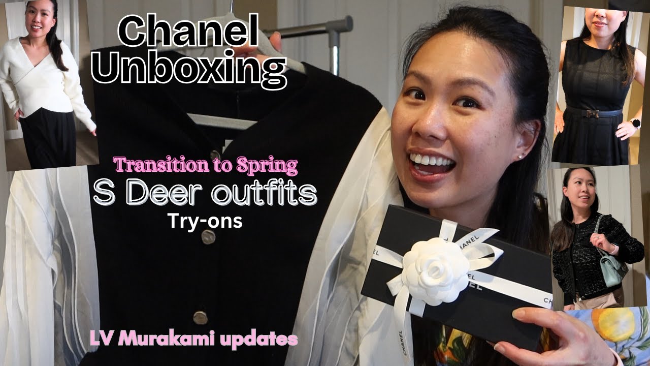 Chanel Unboxing + S Deer Spring transition Outfits | Murakami
