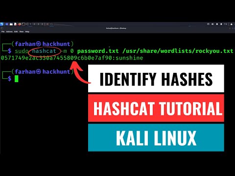 How to Identify Password Hashes for Hashcat | Kali Linux