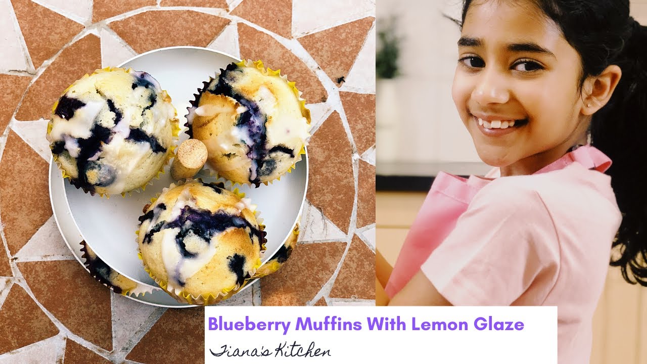 Perfect Blueberry Muffin With Easy Lemon Glaze YouTube