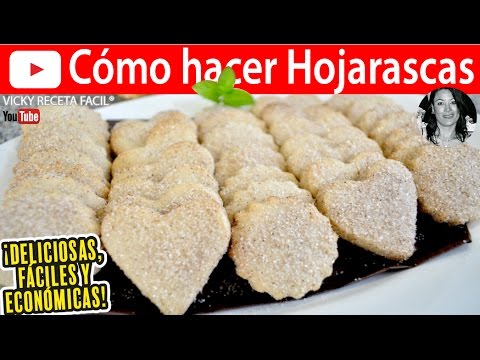 CÓMO HACER HOJARASCAS | #VickyRecetaFacil - YouTube