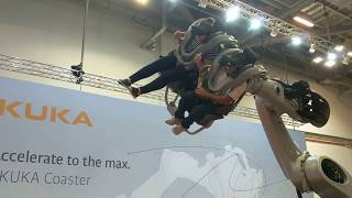 Holovis, Kuka Robotics virtual reality (VR) Rideable gaming Robot at AAE 2017, Singapore