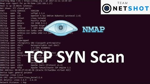 Nmap tutorial : TCP SYN Scan