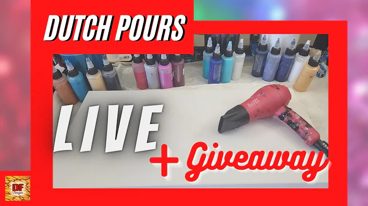 Dutch Pours + Giveaway | Beginners Tutorial | Acrylic Pouring  LIVE