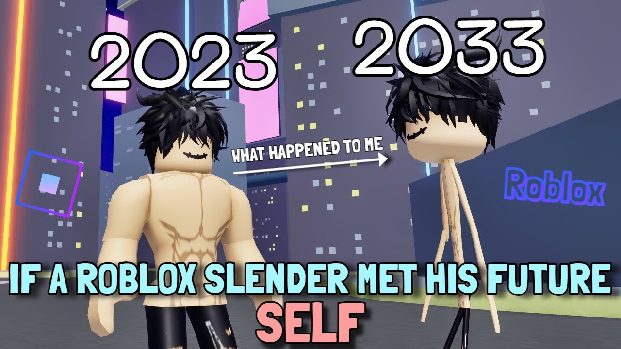 my girlfriend pretended to be a roblox slender - BiliBili