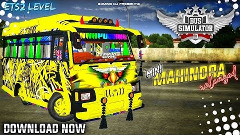 Bussid New MAHINDRA MINI BUS MOD For Bus Simulator Indonesia | Released | Gaming OJ | #bussidmod