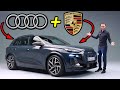 Audi q6 etron final reveal of the porsche macan ev brother