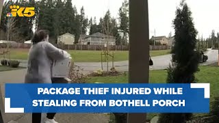 Package thief injured while stealing from Bothell porch