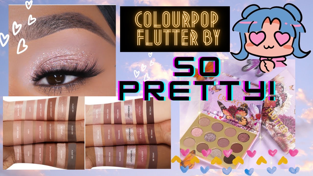 COLOURPOP FLUTTER BY EYESHADOW PALETTE | SWATCHES AND REVIEWS
