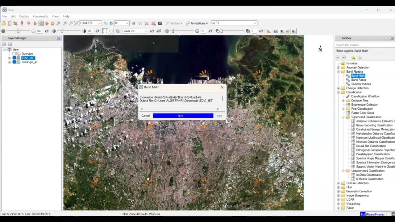 Apk Band Math Menggunakan ENVI YouTube