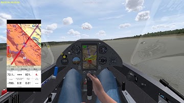 XCSoar connected to Condor Soaring 2 by wifi