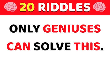 20 Riddles to Outsmart Your Brain | Tricky Logic Puzzles & Mind Challenges