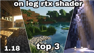 MCPE 1.18+ Top 3 NO LAG Shaders! | Low-End Device Shader (Minecraft Bedrock Edition)