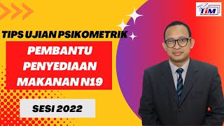 Tips Ujian Psikometrik Pembantu Penyediaan Makanan Gred N19