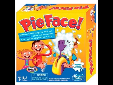 Splatter Face Battle Game for Two Players See Who Gets Pie Face Splat First ! 