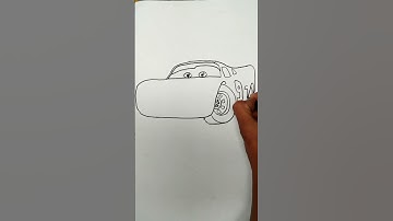 How to draw Lightning Mcqueen #shorts #mcqueen #subscribe #views