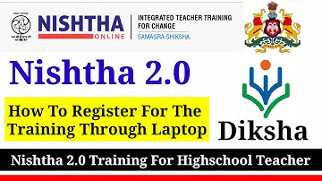 Nishtha 2.0 Online Training For Highschool Teacher॥Nishtha 2.0 Karnataka॥Diksha Online Training