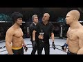 Bruce Lee vs. Jason Statham (EA Sports UFC 3) - CPU vs. CPU - Crazy UFC 👊🤪