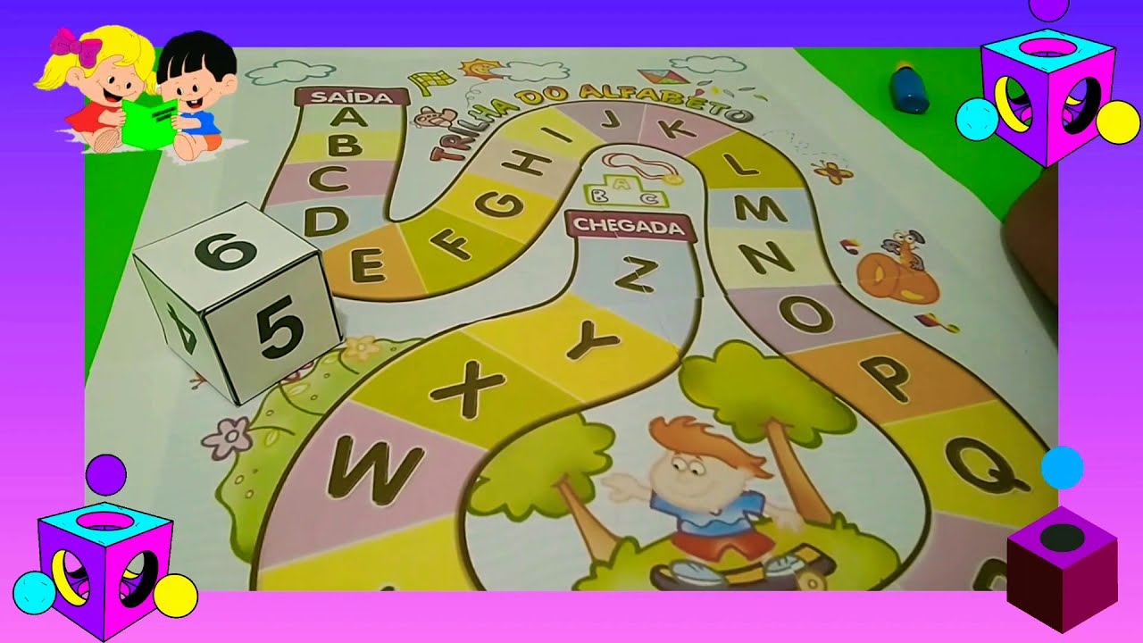 Jogo trilha do alfabeto!, Proposta lúdica para trabalhar o alfabeto, com o  objetivo de reconhecer e nomear as letras, conhecer a ordem alfabética., By Educar para transformar