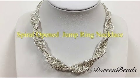 DoreenBeads Jewelry Making Tutorial - How to Make Coolest Spiral Opened Jump Ring Necklace