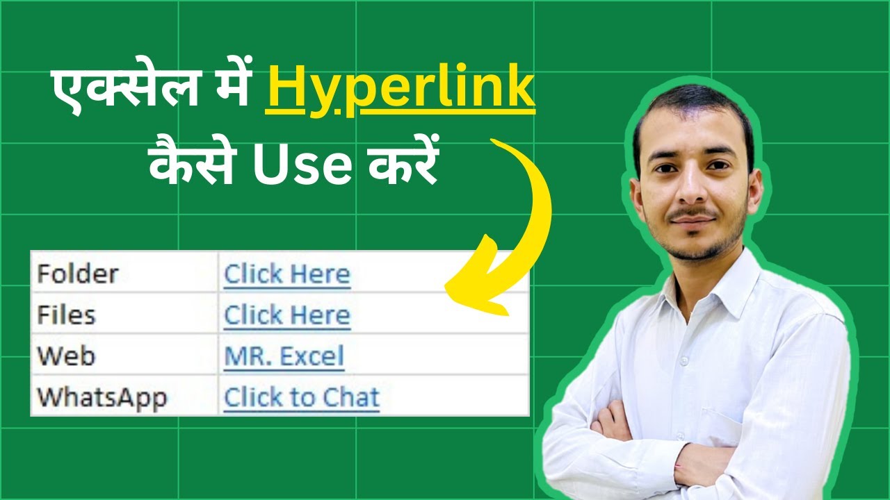 How to use Hyperlink in Excel | Open link through Excel - YouTube