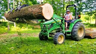 John Deere 4052R Compact Tractor:  It's a Tree Cleanup Beast!