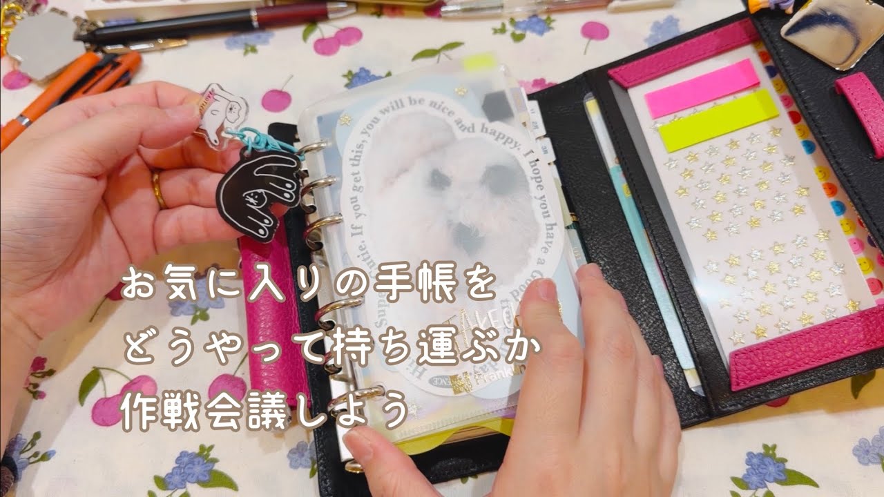 新しい手帳をどうやって持ち歩くか作戦会議をする日【声入り】