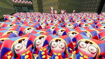 ALL Trying To Escape The Pomni Nextbot Gmod Horde!