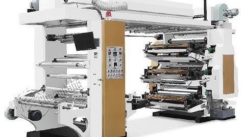 flexographic printing machine 6 color stack type