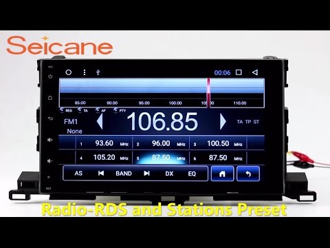 Android 6.0 2014 2015 2016 Toyota Highlander Radio GPS Navigation with 3G WIFI DVR