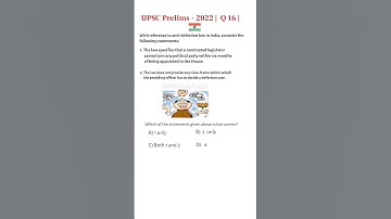 Prelims 2022 | Q 16 | UPSC | CSE | #shorts #prelims #2022