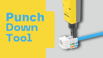 How to punch down RJ45 Cat6&Cat6A keystone jack || VCELINK Network IDC Krone Punch Down Impact Tool