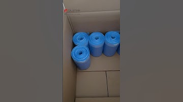 Interleave drawstring garbage bag on roll plastic bag making machine overlap interleaf garbage bag