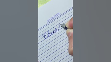 Cheerful   How to write English cursive writing daily usable words | cursive handwriting practice