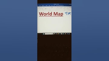 Draw a World Map in MS Word Using Just a Keyboard Shortcut – You Won’t Believe How Easy It Is! #map