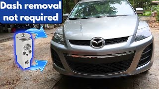 How to replace the expansion valve on a Mazda CX-7 (No dash removal)