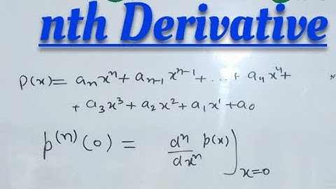 nth Derivative of polynomial| HIGHER ORDER DERIVATIVE TRICK (nth derivative) JEE/CET/EAMCET/NDA/AP