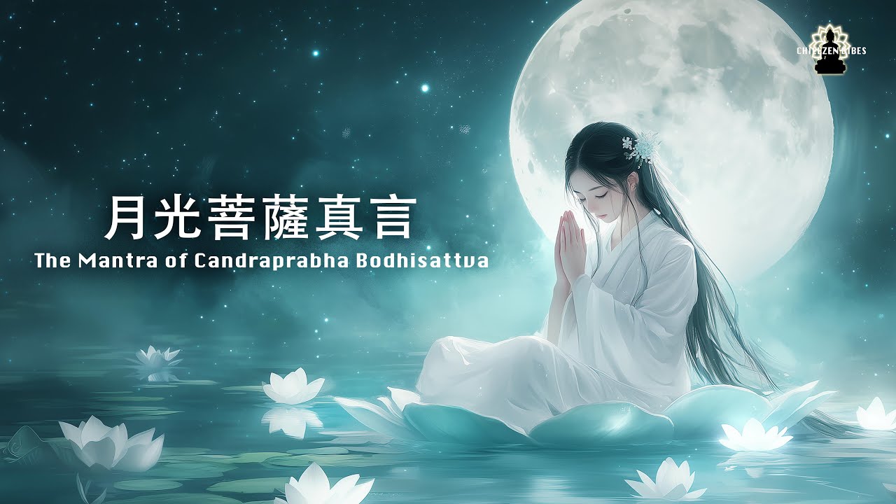 如月之光 遍照眾生｜月光菩薩真言The mantra of Candra Prabha Bodhisattva