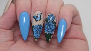 BUTTERFLY FLORAL NAIL TUTORIAL